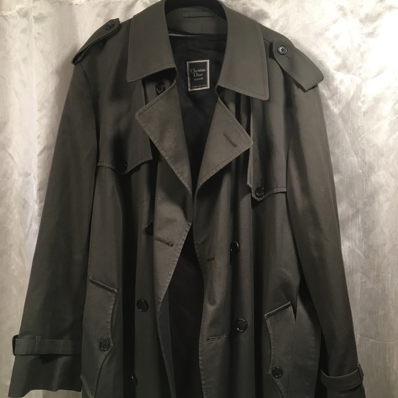 Christian Dior Other - Men’s Christian Dior Olive Trench Coat, 44R